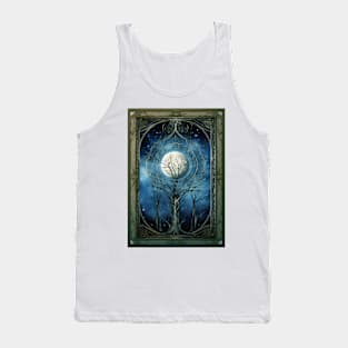 Silvered Moonlight Embroidery Tank Top